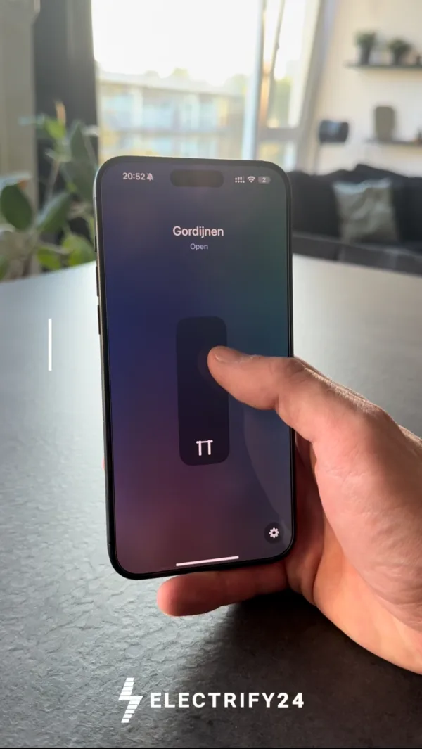 smart gordijnrails telefoon bediening homekit